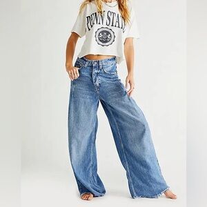 Free People We The Free Old West Slouchy Jeans Size 28
